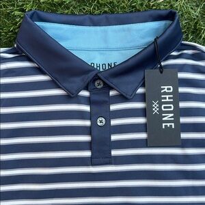 NEW Rhone Golf Sport Polo Athletic Performance Stretch UPF 50 Collared Shirt XL